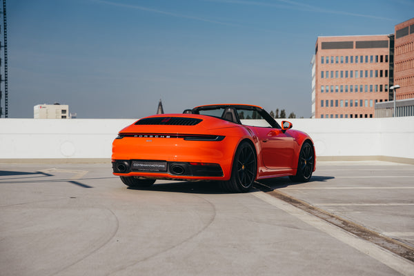 Porsche 992.1 Carrera cabrio3.0 PDK 385pk Lava orange